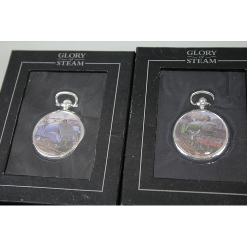 254 - Mens Glory Of Steam Mechanical Pocket Watches In Original Packaging  x 8      2166589