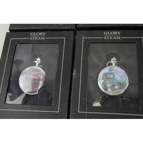 254 - Mens Glory Of Steam Mechanical Pocket Watches In Original Packaging  x 8      2166589