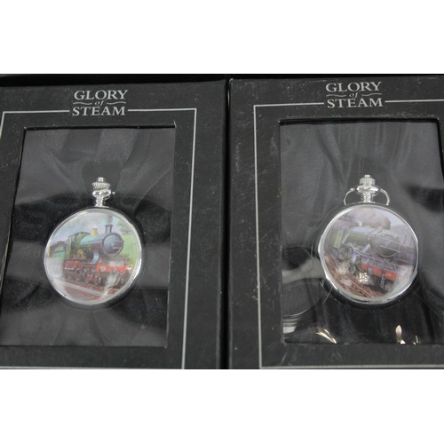 254 - Mens Glory Of Steam Mechanical Pocket Watches In Original Packaging  x 8      2166589