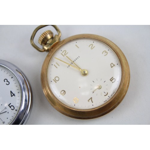 259 - Mens Vintage Open Face Hand-Wind Pocket Watches Inc. Smiths & Ingersoll x 3      2114889