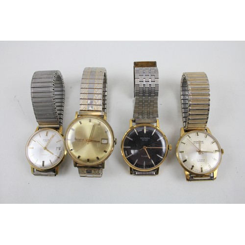 260 - Mens Vintage Gold Tone Wristwatch Hand-Wind Inc. Avia, Montine x 4      2166597