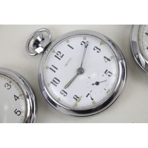 261 - Mens Vintage Open Face Hand-Wind Pocket Watches Inc. Smiths & Ingersoll x 3      2114894