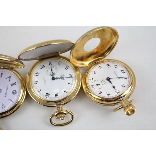 265 - Mens Gold Tone Mechanical Pocket Watches Inc. Jean Pierre x 4      2114902