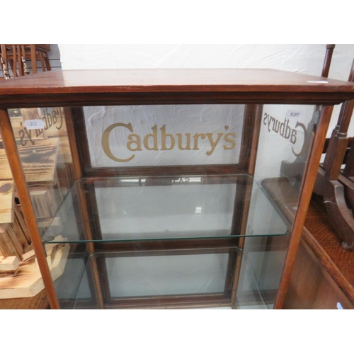 312 - Early 20th Century Shop Display Cabinet with glazed sides and three glazed horizontal access doors t... 