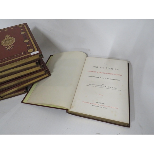 329 - Seven bound volumes of 'the Age we live in'  the history of 19th Century PA1175