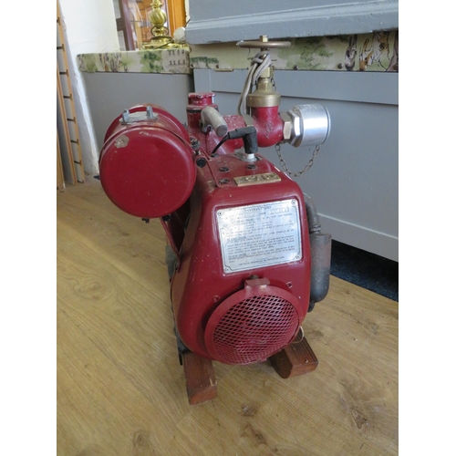 337 - Old Fire Engine Pump by ALCON, used by Scunthorpe Fire Brigade. H:23 x W:20 x D:9 inches. See photos... 