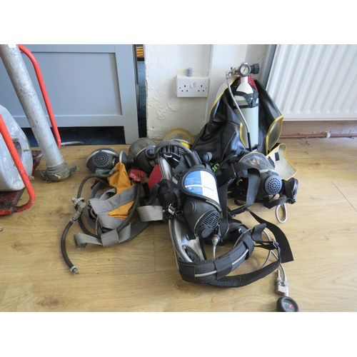 341 - Large array of Ex Fire Service Breathing equipment,  See photos. S2