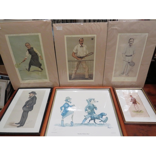 390 - Excellent Early 20th C1906,  Century Caricature Watercolour by C. Hunt of the Cricketer Thomas Heywa... 