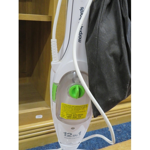 168 - Morphy Richards 12 in 1 steam cleaner.