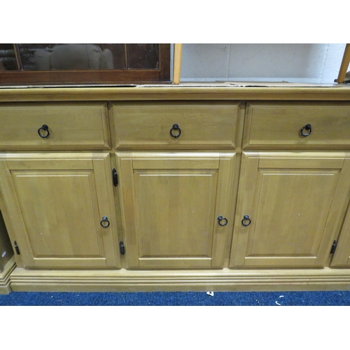 173 - 4 drawer 4 cupboard side board. 72