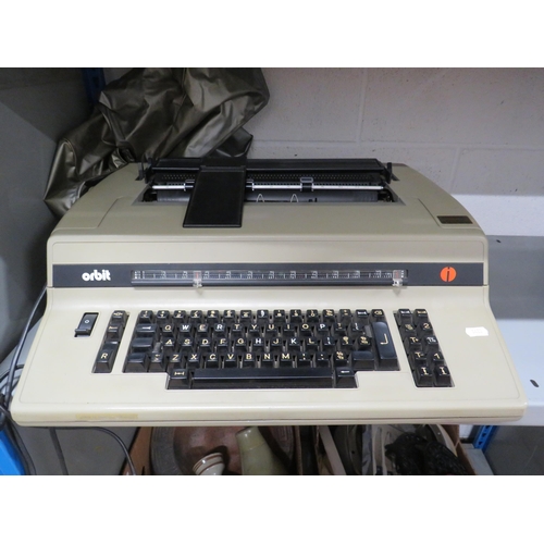 417 - Orbit vintage electric typewriter.