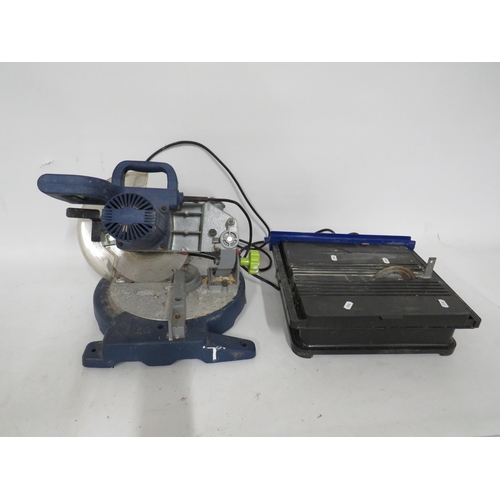 500 - Electric tile cutter and chop saw.