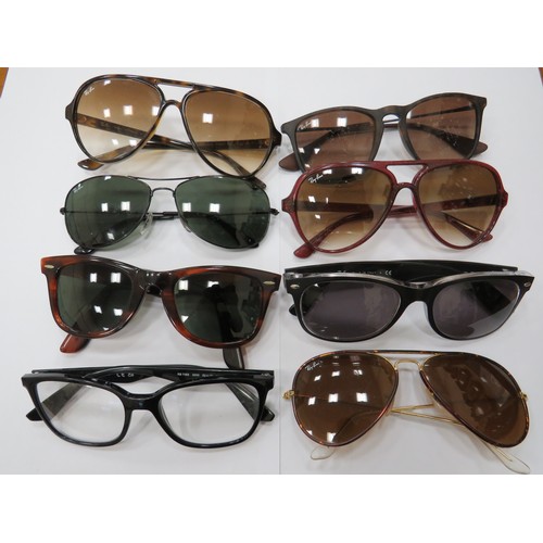 201 - Rayban Sunglasses / Glasses x 8        386648