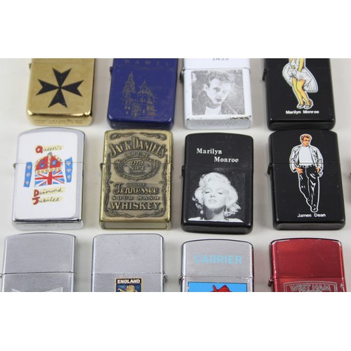 2 - 13 x Assorted Cigarette LIGHTERS Inc Novelty, Marilyn Monroe, James Dean Etc       548689