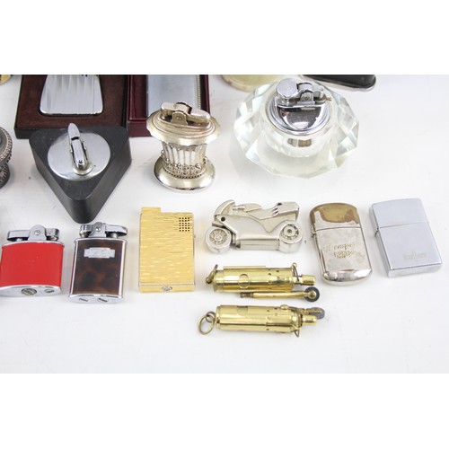 10 - Job Lot Lighters Inc Vintage Table / Desk - Ronson - Zippo - Trench - Rodan Etc     549685