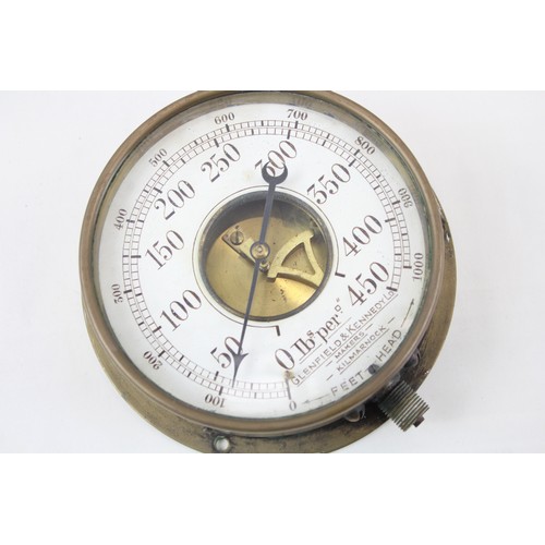 18 - Vintage Gran Cased Steam Ship Prenure Gauge     2216261