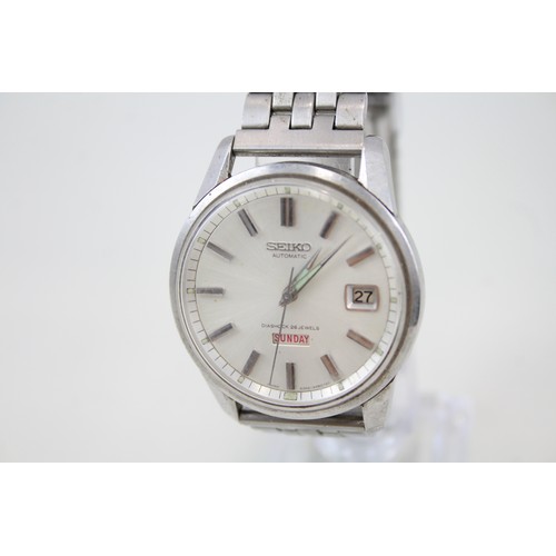 39 - Mens Seiko Day/Date 6206-8990 Wristwatch Automatic Working     407224