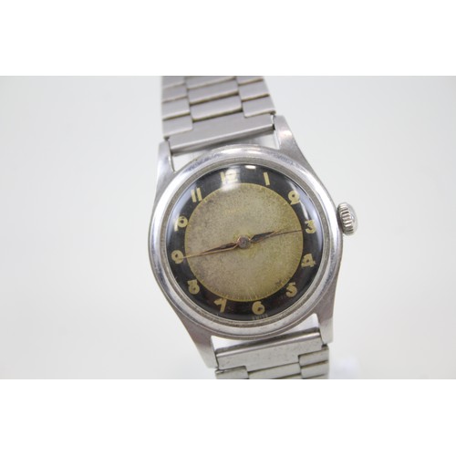 40 - Mens Vintage DOXA Military Style Wristwatch Hand-Wind Working     407227