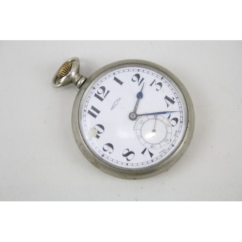 41 - Mens Recta Railway Issue LMS Pocket Watch Hand-Wind Working      407219