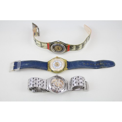 46 - Mens Modern Mechanical Wristwatch Automatic Inc. Swatch x 3     407200