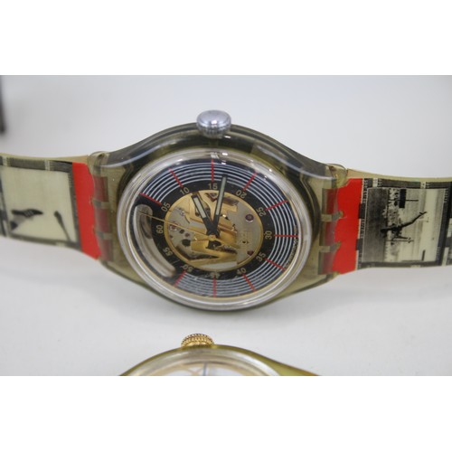 46 - Mens Modern Mechanical Wristwatch Automatic Inc. Swatch x 3     407200