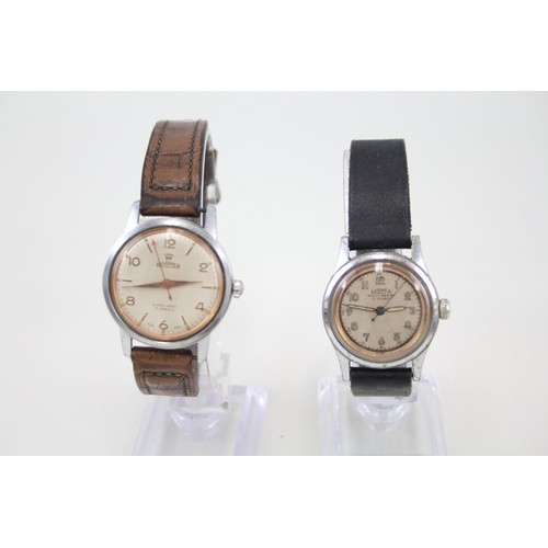 53 - Mens Vintage Military Style Wristwatch Hand-Wind Inc. Roamer  x 2     407207