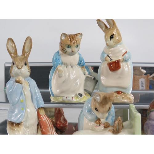 12 - 5 Royal Albert Beatrix Potter figurines.