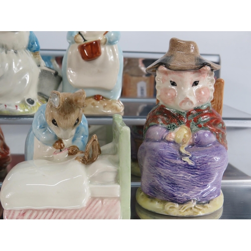 12 - 5 Royal Albert Beatrix Potter figurines.