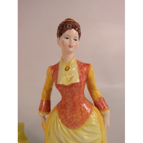 2 - Royal Doulton Pretty Ladies figurine Summer HN5322 and Coalport figurine Annabel (Hairline crack to ... 