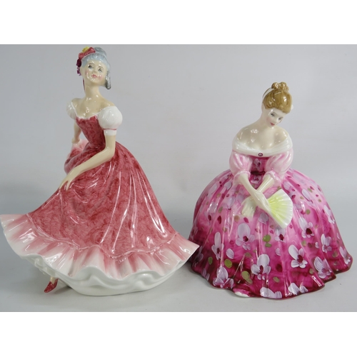 34 - Two Royal Doulton Figurines Olivia HN3339 & Victoria HN2471.