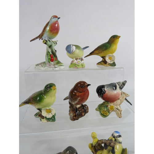 48 - Selection of Bird Figurines by Goebel, Beswick, Aynsley and Royal Adderley..