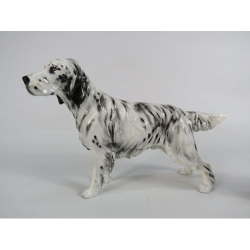 6 - Royal Doulton English setter HN1050 & Cocker spaniel HN1037 (repair to one leg).