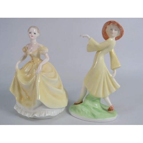 9 - 2 Coalport Ladies of Fashion figurines Miss 1923 & Emily, the tallest stand 8