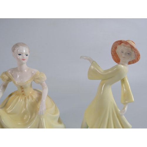 9 - 2 Coalport Ladies of Fashion figurines Miss 1923 & Emily, the tallest stand 8