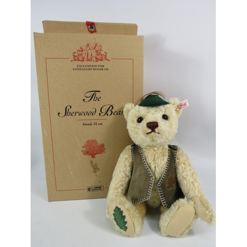 81 - Limited edition Steiff The Sherwood Bear Exclusively made for Cannaught house, 340 of 1500. With box... 