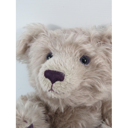 91 - Limited Edition Lilac and Purple Steiff bear, 1928 of 3000.