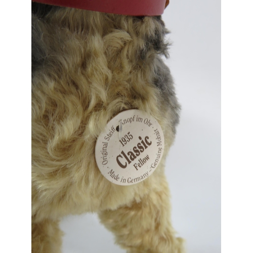 97 - Steiff 1935 Classic Fellow Airedale terrier dog teddy bear, approx 11