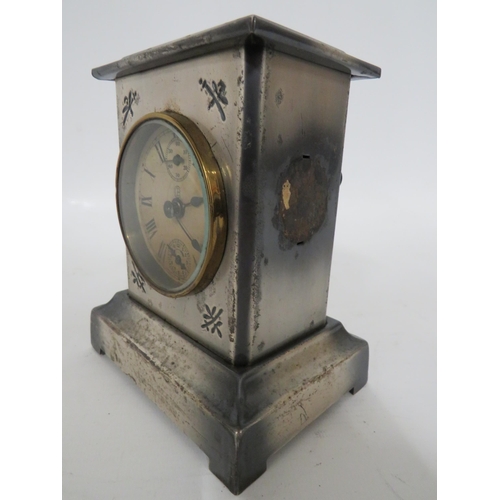 77 - Mixed Clock lot to include: Two Small Bakelite cased clocks in running order, each apoprox 5 inches.... 