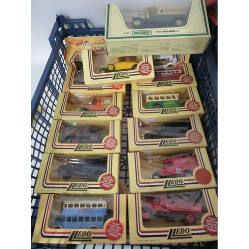 97 - Large Selection of Matchbox Trucks and cars, all boxed and unused. See photos.