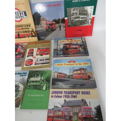 99 - 16 Mostly Hard Back Books on Buses. See photos.