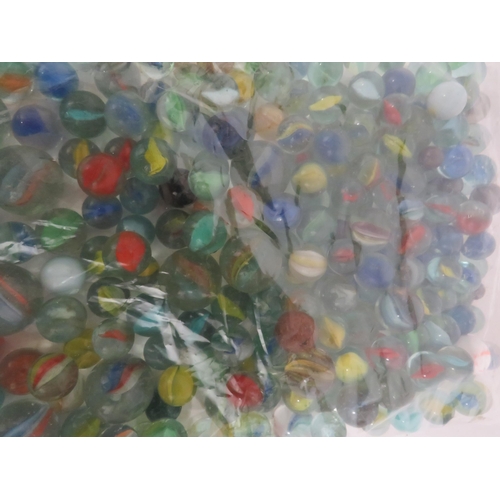 152 - A bag of various marbles.