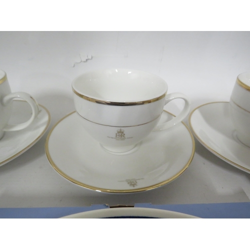 166 - 4 Queens golden Jubilee cups and saucers plus other royalty items.