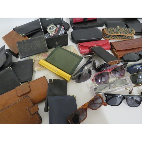 190 - Selection of vintage sunglasses, purses and wallets etc.