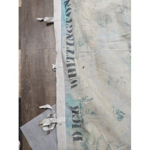 121 - Large Painted Theatrical Backdrop. Ideal for over painting or many other uses. Measures approx 16 x ... 