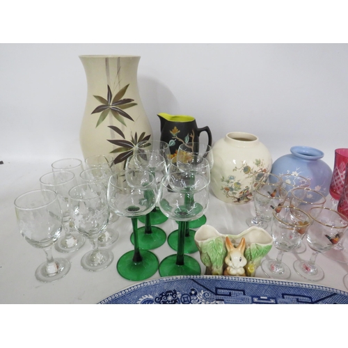 210 - Large selection of various ceramics and glassware.