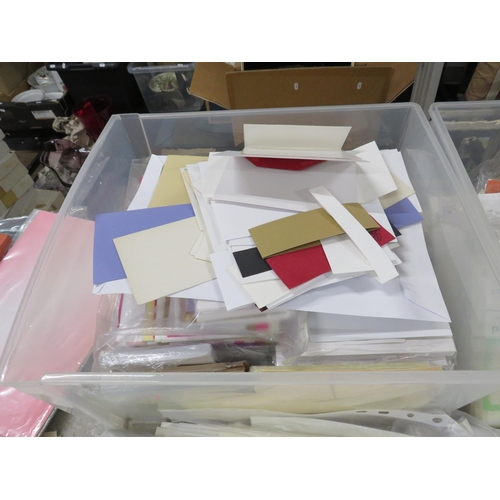 243 - Large selection of crafting paper and envelopes.