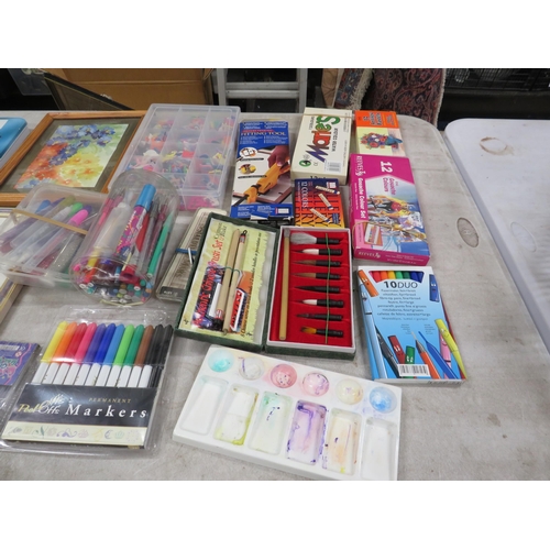 248 - Large selection of artist pens, paints etc.