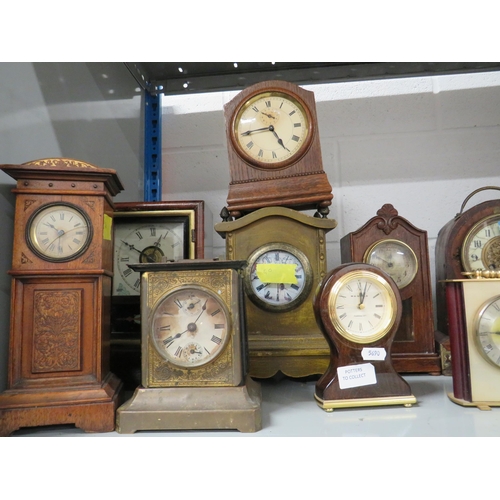 354 - Selection of Vintage clocks for Spares or Repairs