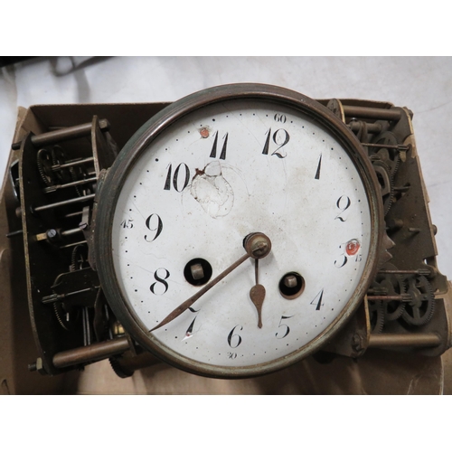 355 - Selection of Vintage Clock Parts. See photos.