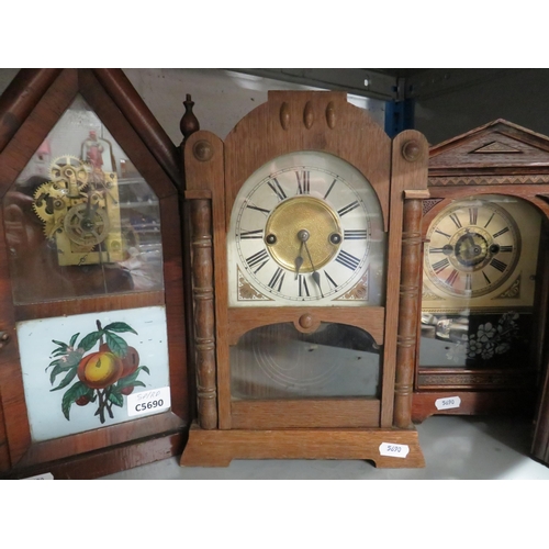 356 - Six Vintage Clocks for spares or repairs